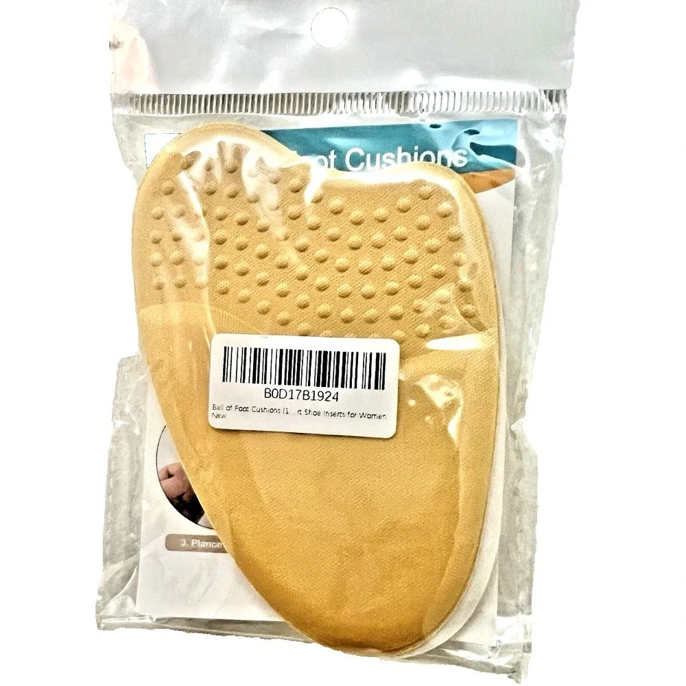 Ball of Foot Cushions Shoe Insert Pain Relief Anti-Slip Sweat Absorbing Health